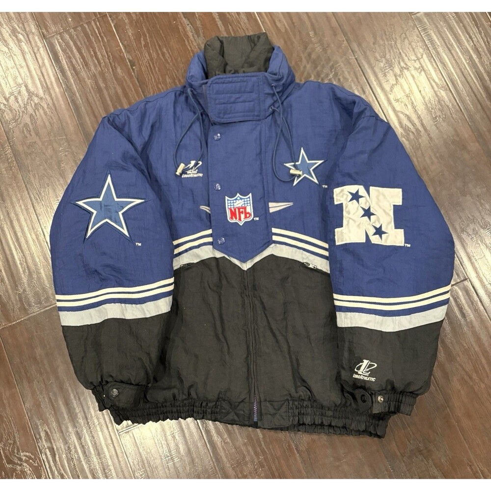 VINTAGE 90's DALLAS COWBOYS Men’s NFL Pro Line Puffer Winter Jacket Size XL